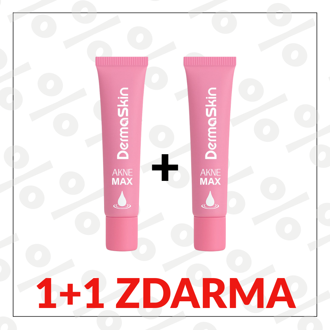 1+1 Zdarma AkneMax (Extrémně rychle odstraňuje akné, pupínky a černé tečky během pouhých několika dnů)