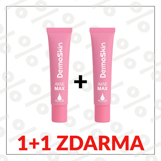 1+1 Zdarma AkneMax (Extrémně rychle odstraňuje akné, pupínky a černé tečky během pouhých několika dnů)