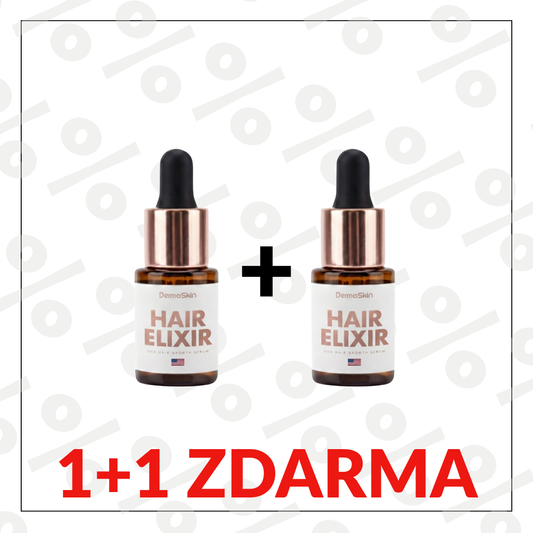 1+1 Zdarma USA Hair Elixir pro ženy – extrémně účinně nastartuje růst vlasů a zastaví vypadávání vlasů