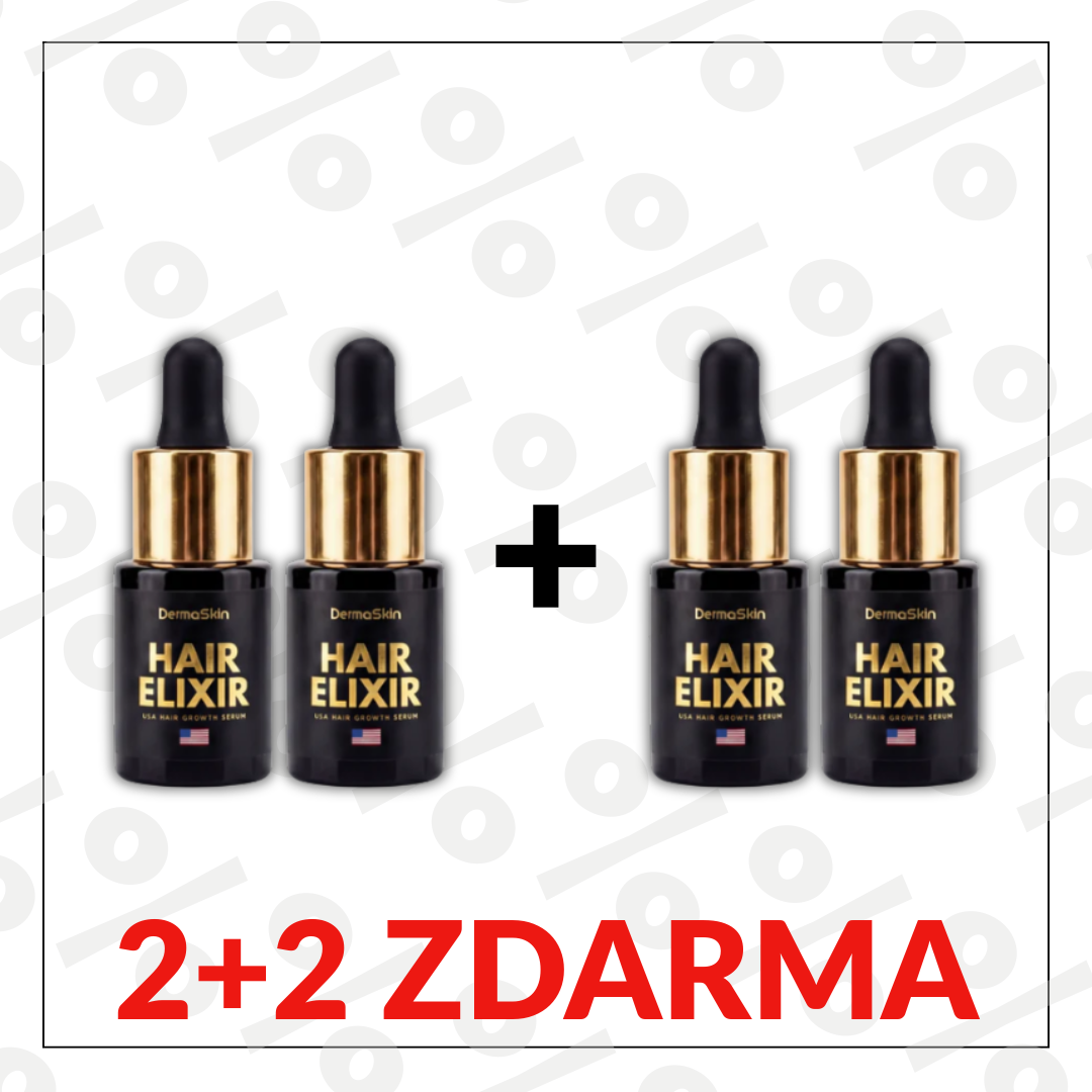 2+2 Zdarma USA Hair Elixir Pro Muže – extrémně účinně nastartuje růst vlasů a zastaví vypadávání vlasů