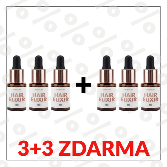 3+3 Zdarma USA Hair Elixir pro ženy – extrémně účinně nastartuje růst vlasů a zastaví vypadávání vlasů